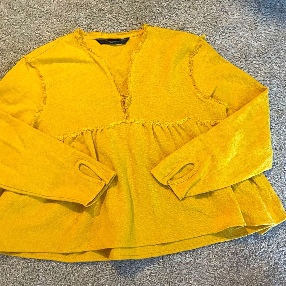 Zara Babydoll Top Blouse